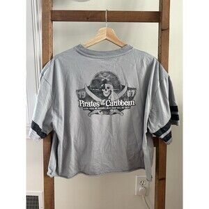 Disney Parks Walt Disney World Pirates Of The Caribbean CROP TOP Womens Shirt M